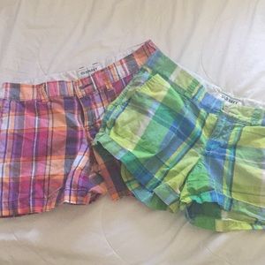LAST CHANCE Bundle of 2 Old Navy Plaid Shorts